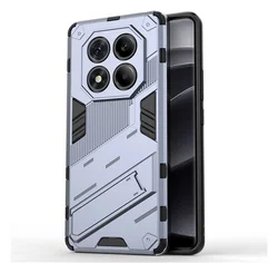 Xiaomi Redmi Note 14 Pro 4G Hoesje Shockproof Kickstand Back Cover Blauw afbeelding