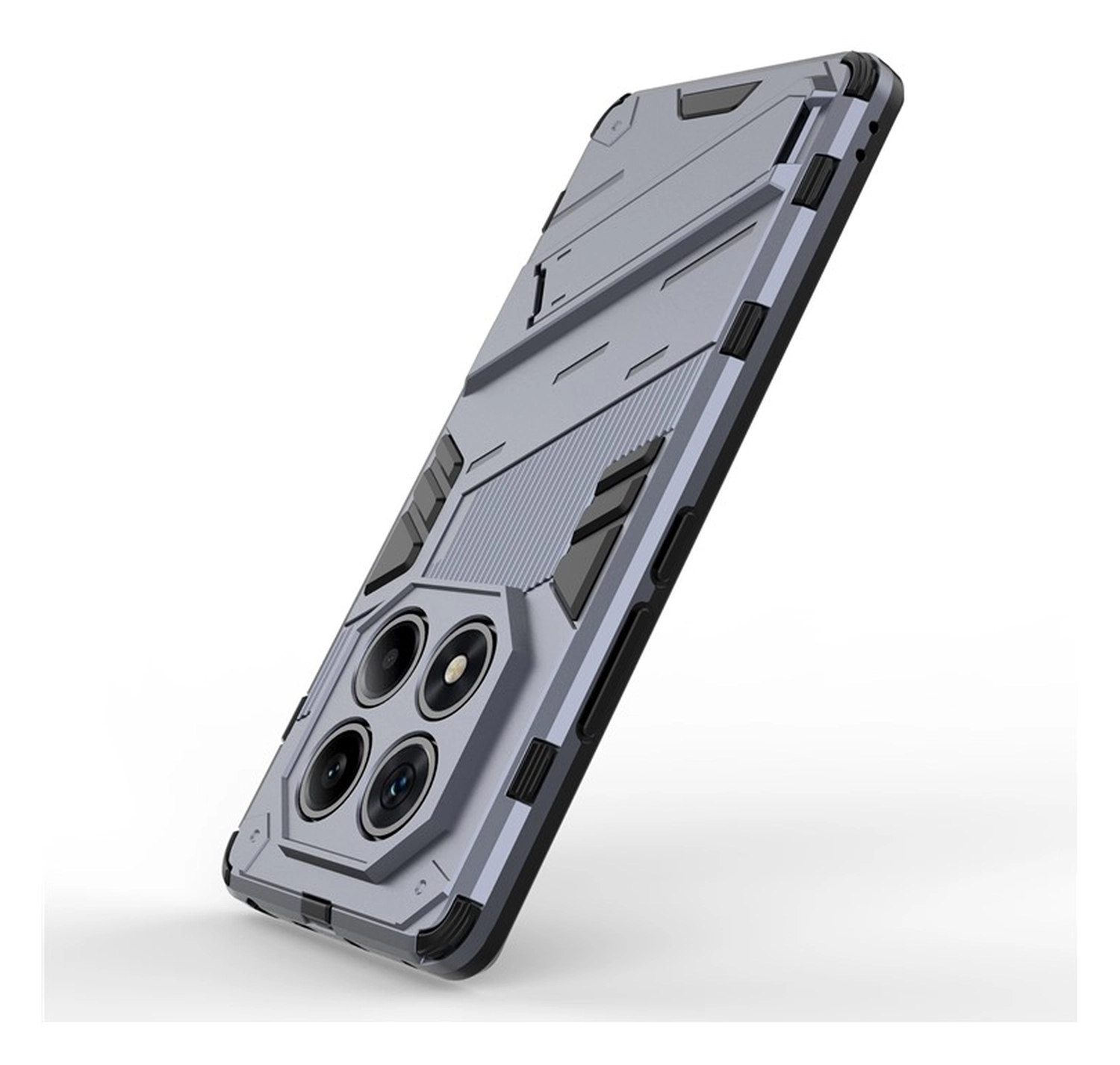 Xiaomi Redmi Note 14 Pro 4G Hoesje Shockproof Kickstand Back Cover Blauw afbeelding 3