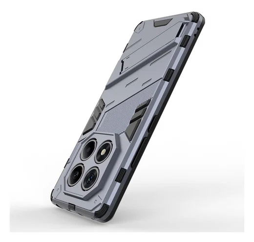 Xiaomi Redmi Note 14 Pro 4G Hoesje Shockproof Kickstand Back Cover Blauw afbeelding 3