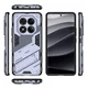 Xiaomi Redmi Note 14 Pro 4G Hoesje Shockproof Kickstand Back Cover Blauw afbeelding 4