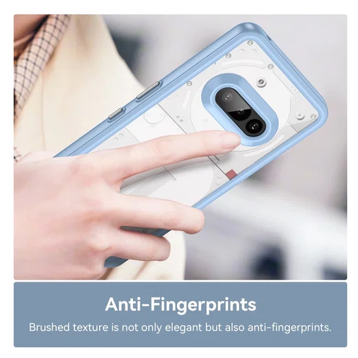 Nothing Phone (3) Hoesje Acryl Back Cover Blauw afbeelding 5