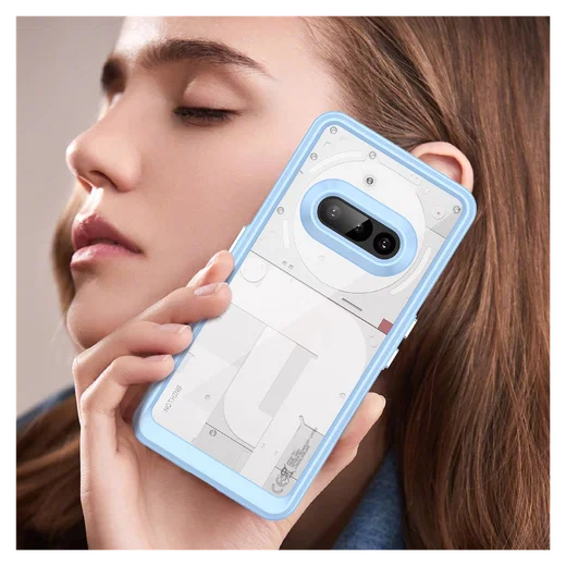 Nothing Phone (3) Hoesje Acryl Back Cover Blauw afbeelding 7