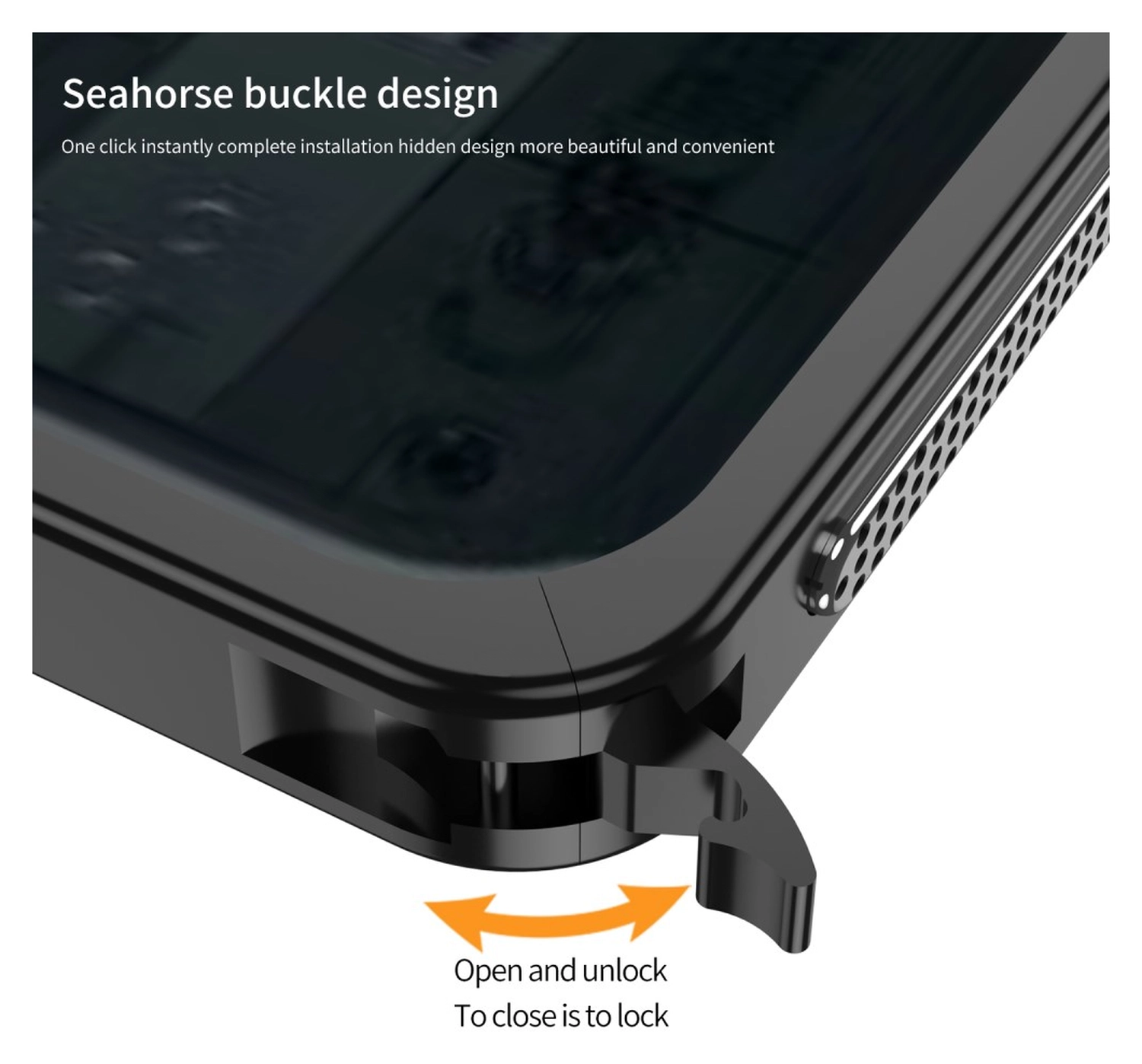 Nothing Phone (3a) Metalen Hoesje Frame met Camera Protector Zwart afbeelding 3