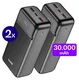 Buddi Boost 30.000 mAh Powerbank Met Display Duo Pack Zwart 22.5W