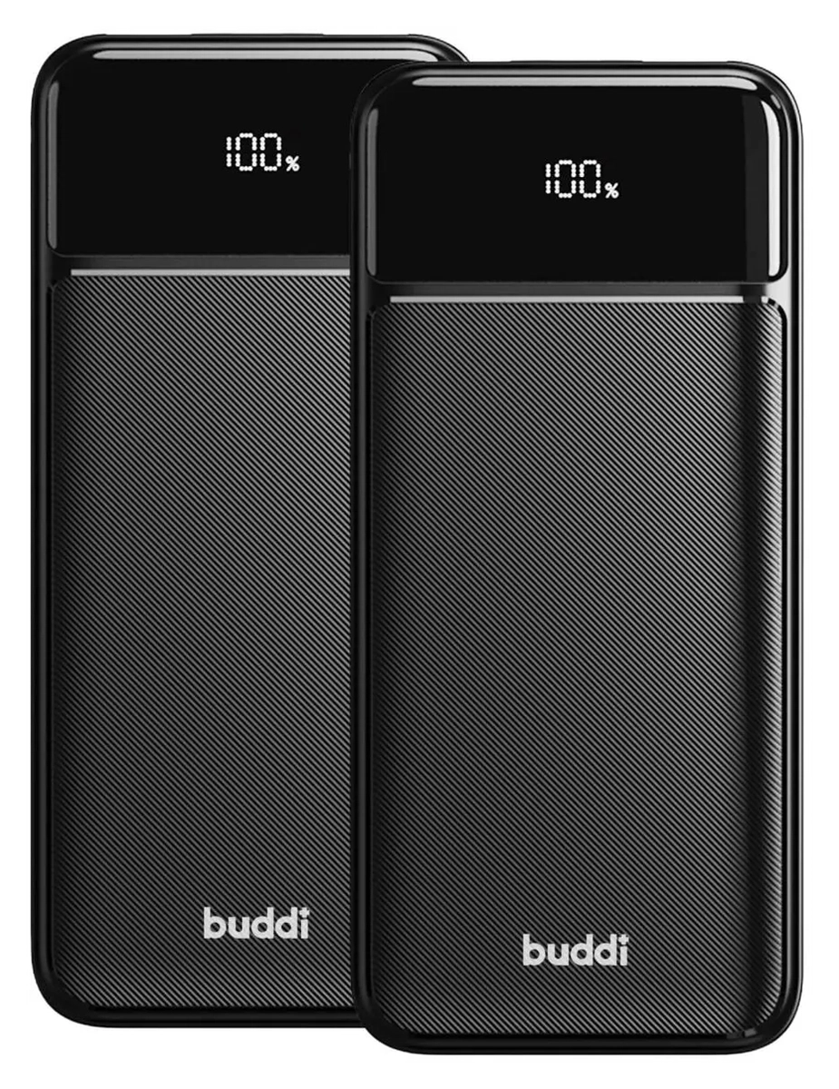 Buddi Boost 30.000 mAh Powerbank Met Display Duo Pack Zwart 22.5W afbeelding 17