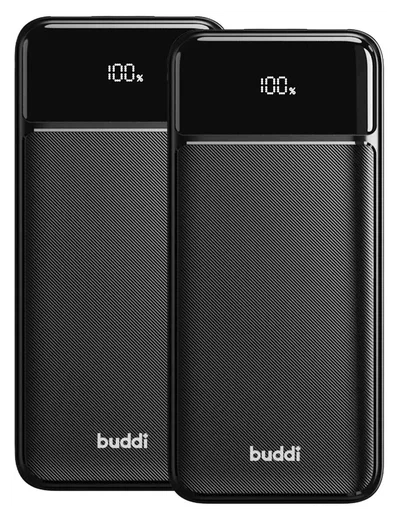 Buddi Boost 30.000 mAh Powerbank Met Display Duo Pack Zwart 22.5W afbeelding 17