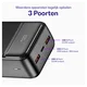 Buddi Boost 30.000 mAh Powerbank Met Display Duo Pack Zwart 22.5W afbeelding 5