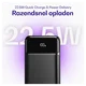 Buddi Boost 30.000 mAh Powerbank Met Display Duo Pack Zwart 22.5W afbeelding 10