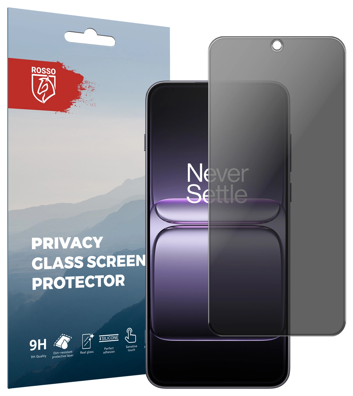 Rosso OnePlus Nord 5 9H Tempered Glass Screen Protector Privacy afbeelding 1