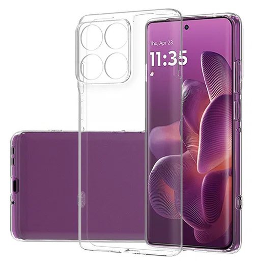 Motorola Edge 60 Hoesje Dun TPU Back Cover Transparant afbeelding 1