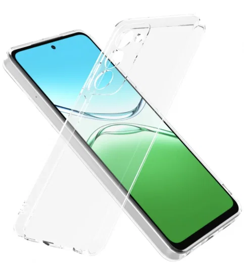 Oppo A5 2025 Hoesje Dun TPU Back Cover Transparant afbeelding 2
