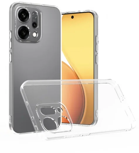 Oppo Reno 14 Hoesje Dun TPU Back Cover Transparant afbeelding 2