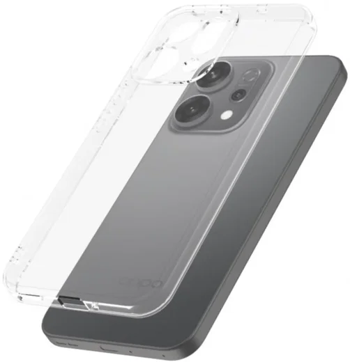 Oppo Reno 14 Hoesje Dun TPU Back Cover Transparant afbeelding 5