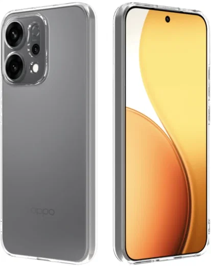 Oppo Reno 14 Hoesje Dun TPU Back Cover Transparant afbeelding 6