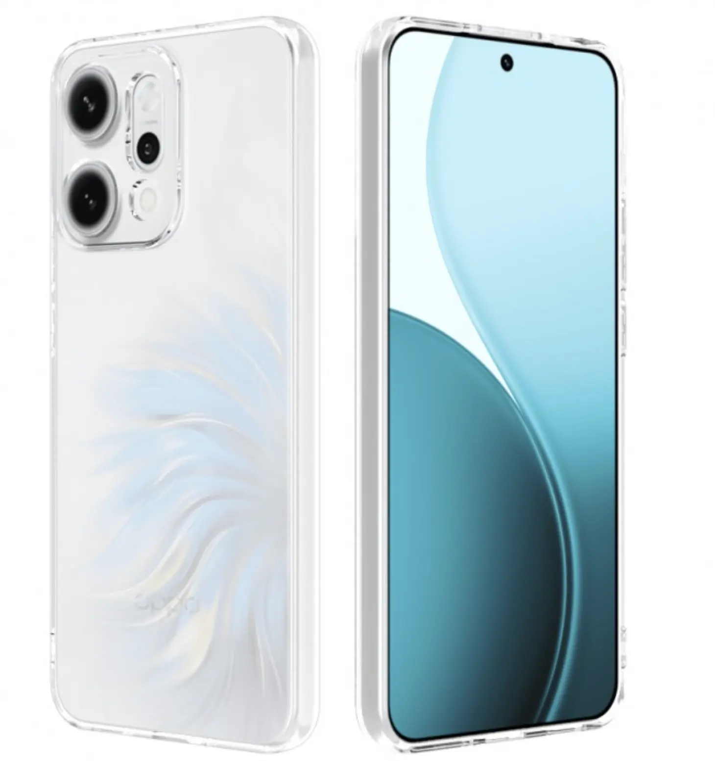 Oppo Reno 14 Pro Hoesje Dun TPU Back Cover Transparant afbeelding 5