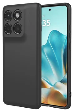 Motorola Edge 60 Hoesje Dun TPU Back Cover Matte Zwart