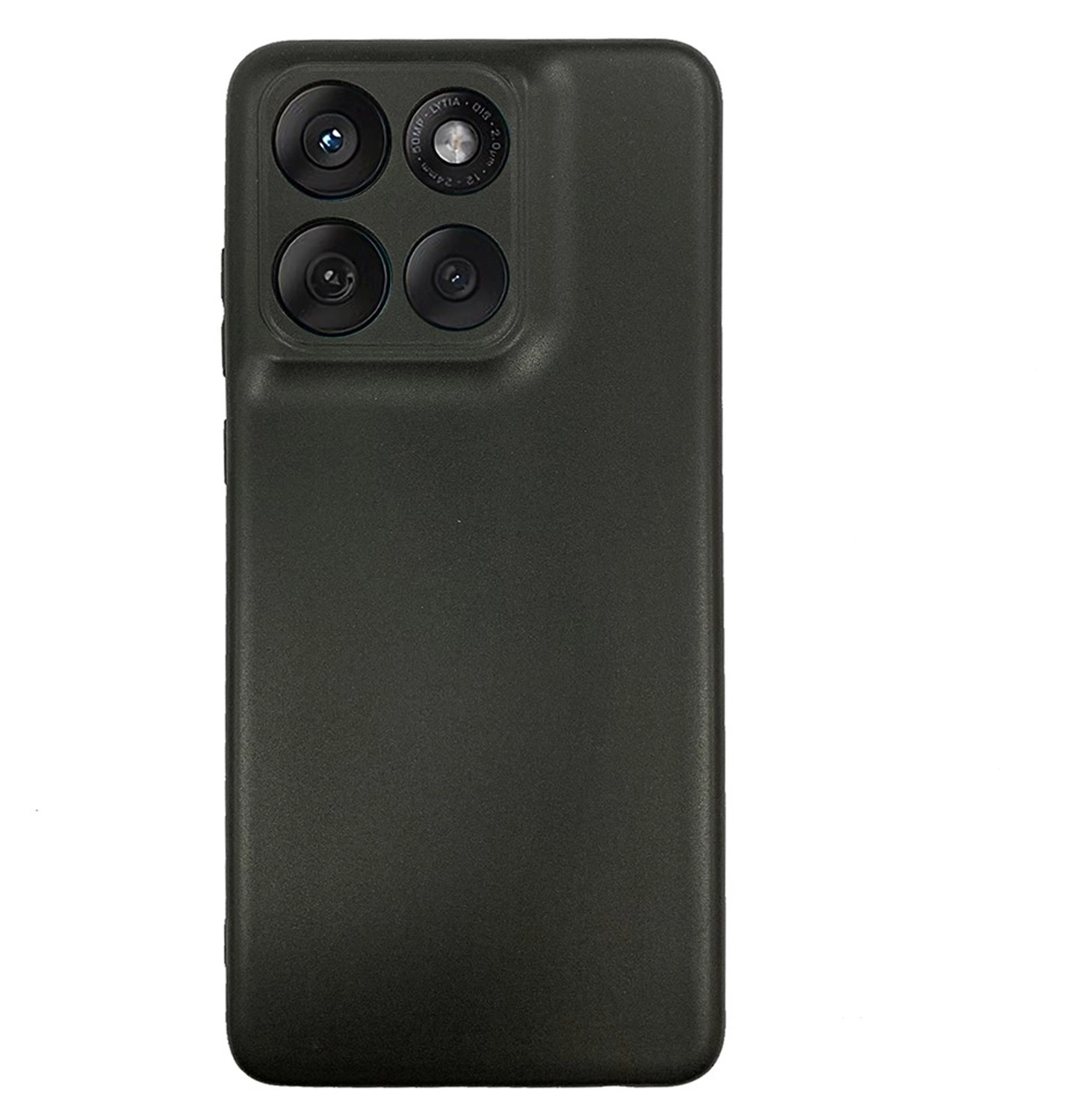 Motorola Edge 60 Pro Hoesje Dun TPU Back Cover Matte Zwart afbeelding 3