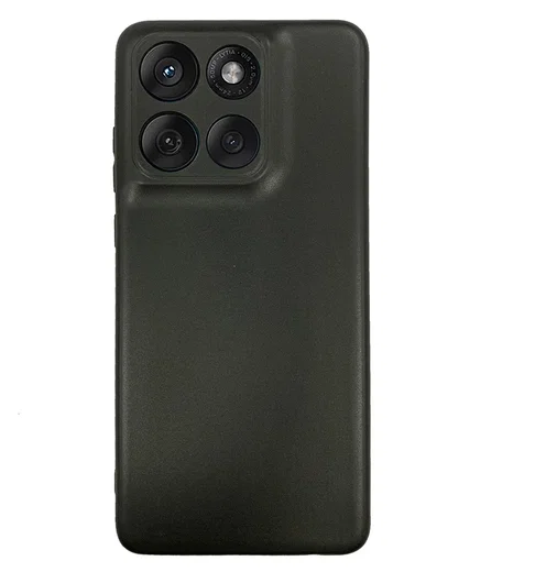 Motorola Edge 60 Pro Hoesje Dun TPU Back Cover Matte Zwart afbeelding 3