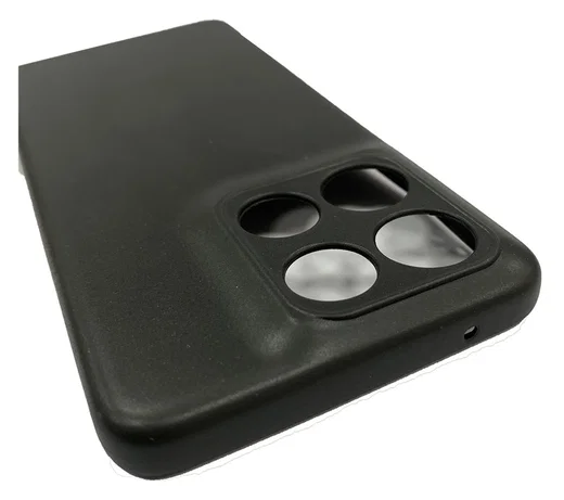 Motorola Edge 60 Pro Hoesje Dun TPU Back Cover Matte Zwart afbeelding 5