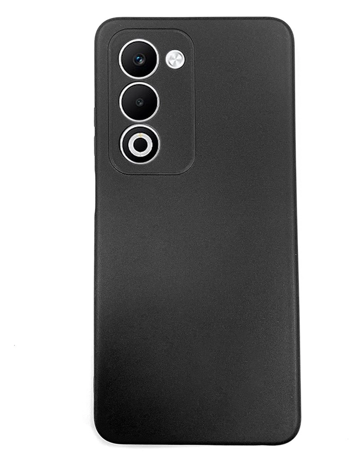 Oppo A5 (2025) Hoesje Dun TPU Back Cover Matte Zwart afbeelding 1