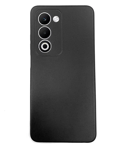 Oppo A5 (2025) Hoesje Dun TPU Back Cover Matte Zwart afbeelding 1