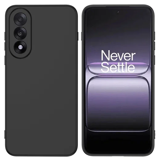 OnePlus Nord 5 Hoesje Dun TPU Back Cover Matte Zwart afbeelding 2