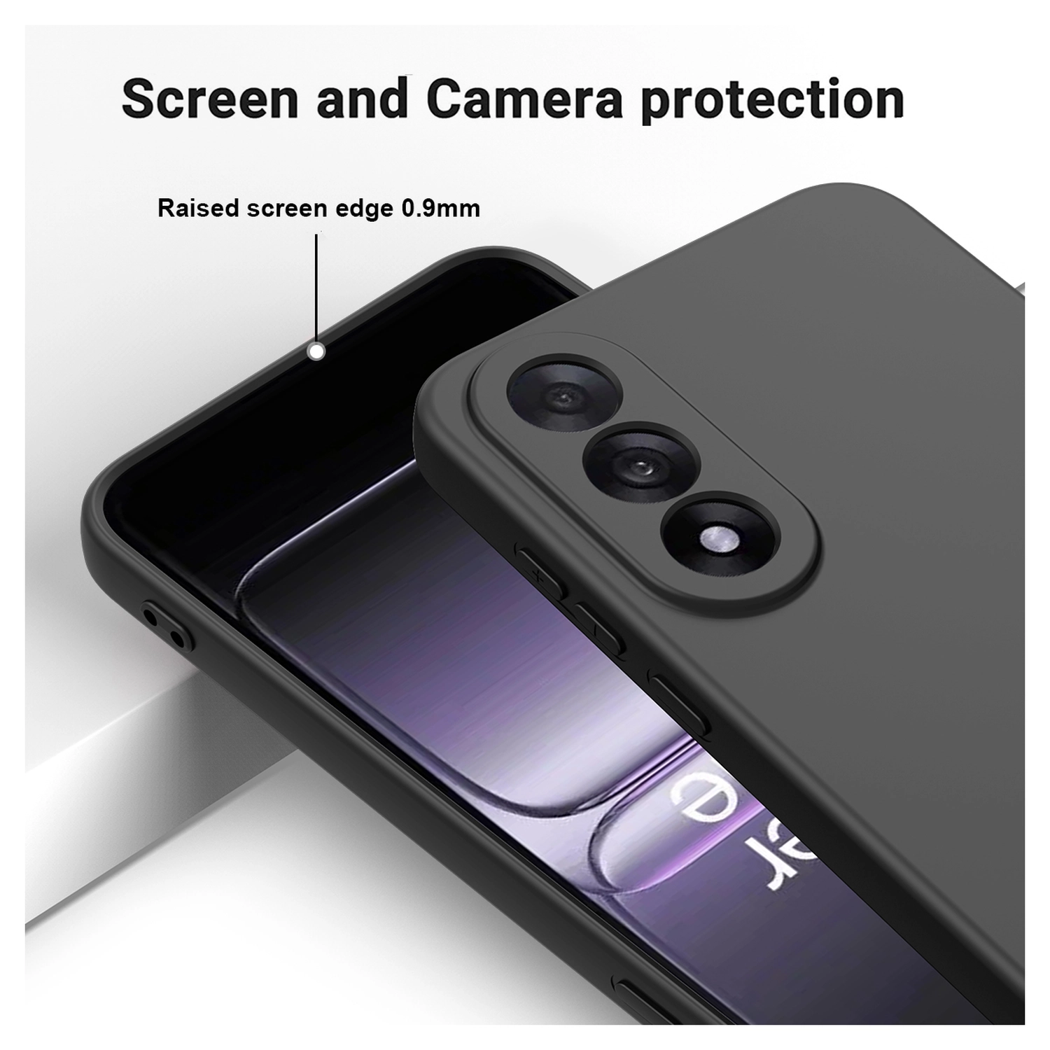 OnePlus Nord 5 Hoesje Dun TPU Back Cover Matte Zwart afbeelding 5