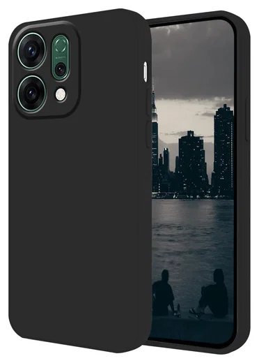Oppo Reno 14 Hoesje Dun TPU Back Cover Matte Zwart afbeelding 7