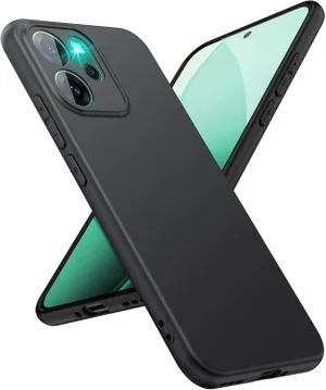 Oppo Reno 14 F Hoesje Dun TPU Back Cover Matte Zwart