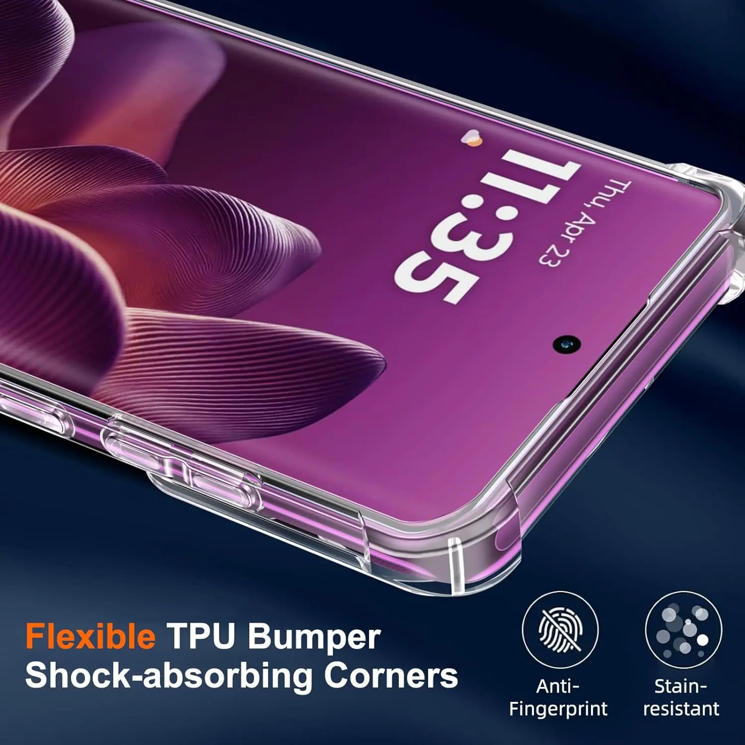 Motorola Edge 60 Pro Hoesje Schokbestendig en Dun TPU Back Cover Transparant afbeelding 9