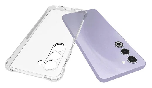 Oppo A5 (2025) Hoesje Schokbestendig en Dun TPU Back Cover Transparant afbeelding 2