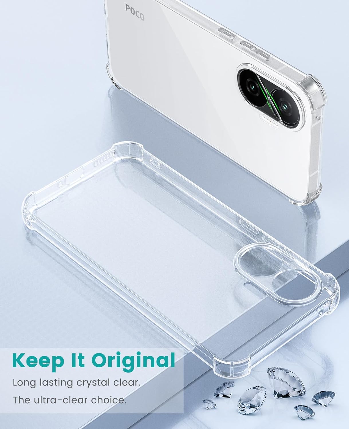 Xiaomi Poco F7 Hoesje Schokbestendig en Dun TPU Back Cover Transparant afbeelding 8