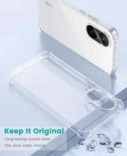 Xiaomi Poco F7 Hoesje Schokbestendig en Dun TPU Back Cover Transparant afbeelding 8