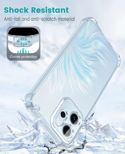 Oppo Reno 14 F Hoesje Schokbestendig en Dun TPU Back Cover Transparant afbeelding 5