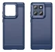 Motorola Edge 60 Hoesje Geborsteld TPU Flexibele Back Cover Blauw afbeelding 2