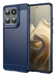 Motorola Edge 60 Pro Hoesje Geborsteld TPU Flexibele Back Cover Blauw afbeelding