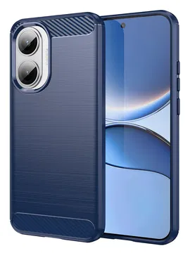 Xiaomi Poco F7 Hoesje Geborsteld TPU Flexibele Back Cover Blauw