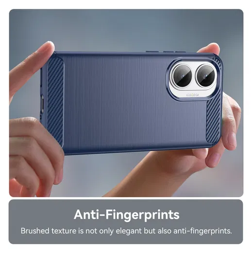 Xiaomi Poco F7 Hoesje Geborsteld TPU Flexibele Back Cover Blauw afbeelding 6