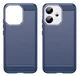 Oppo Reno 14 Hoesje Geborsteld TPU Flexibele Back Cover Blauw afbeelding 2