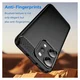 Oppo Reno 14 Pro Hoesje Geborsteld TPU Flexibele Back Cover Zwart afbeelding 4