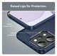 Oppo Reno 14 Pro Hoesje Geborsteld TPU Flexibele Back Cover Blauw afbeelding 7