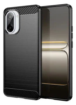 OnePlus Nord CE 5 Hoesje Geborsteld TPU Flexibele Back Cover Zwart