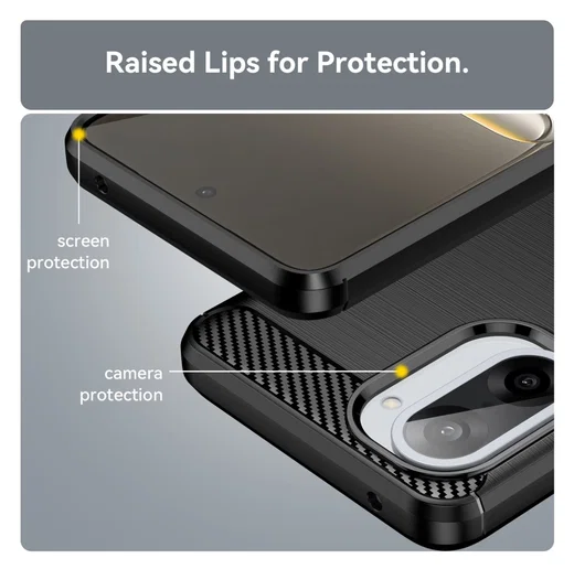 OnePlus Nord CE 5 Hoesje Geborsteld TPU Flexibele Back Cover Zwart afbeelding 7