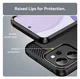 Oppo Reno 14 F Hoesje Geborsteld TPU Flexibele Back Cover Zwart afbeelding 7