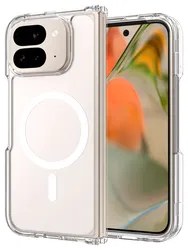 Google Pixel 10 Pro Fold Hoesje MagSafe Hard Back Cover PixelSnap Transparant afbeelding