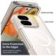 Google Pixel 10 Pro Fold Hoesje MagSafe Hard Back Cover PixelSnap Transparant afbeelding 5