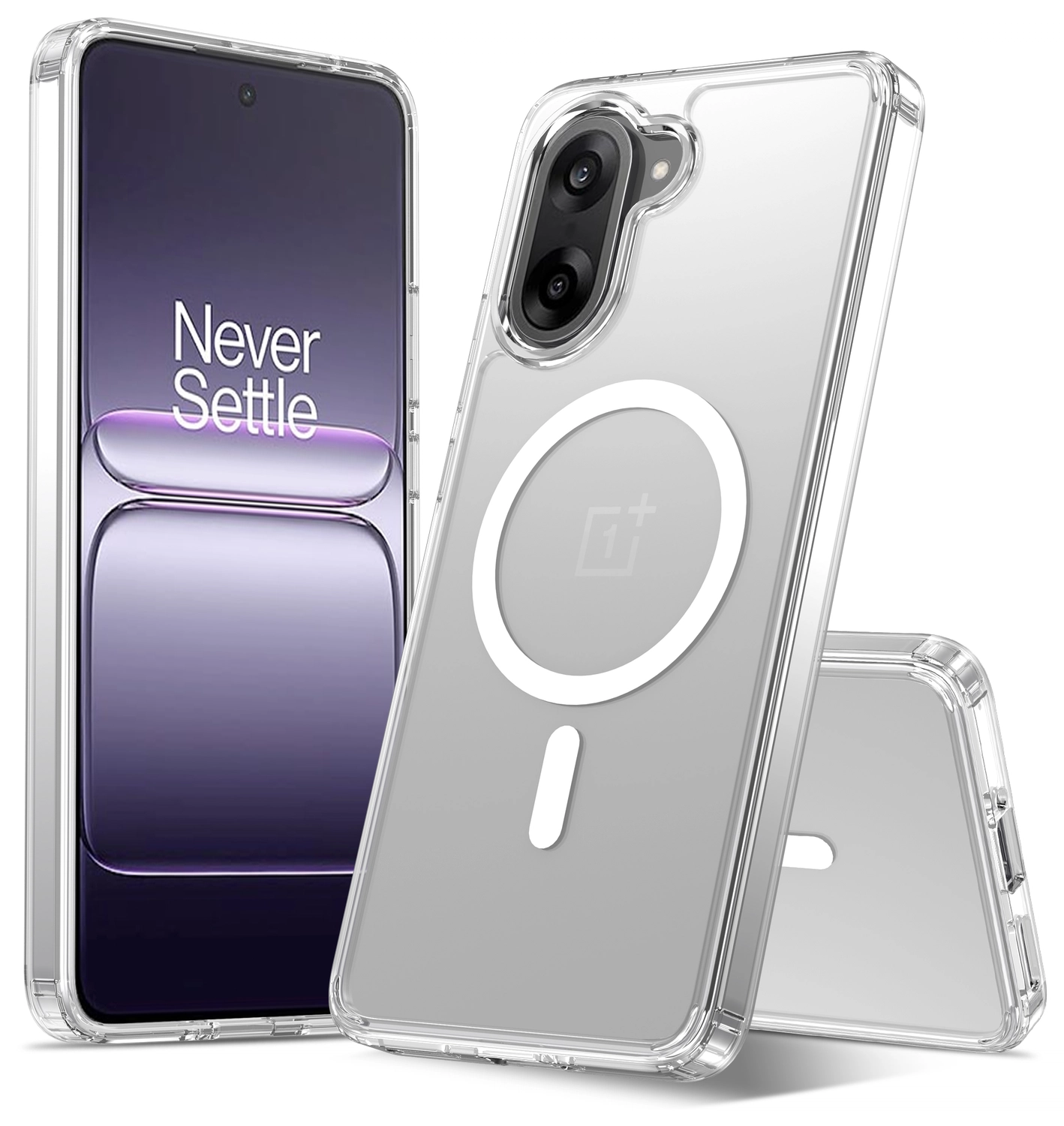 OnePlus Nord CE 5 Hoesje Hard Back Cover met MagSafe Transparant afbeelding 1
