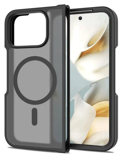 Google Pixel 10 Pro Fold Hoesje MagSafe Back Cover PixelSnap Matte Zwart afbeelding 1