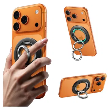 ESR HaloLock Phone Grip Stand 360 MagSafe Ring Houder Standaard Zwart