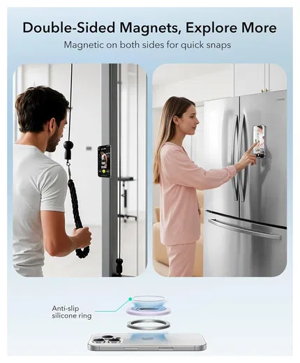 ESR HaloLock Phone Grip Stand 360 MagSafe Ring Houder Standaard Lavender afbeelding 5